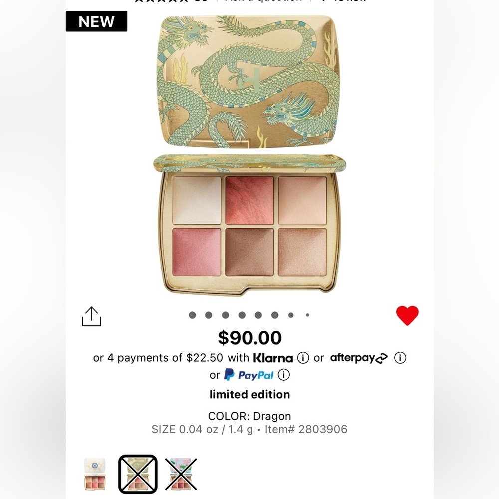 Hourglass Dragon Pallet Limited Edition Out Of Stock